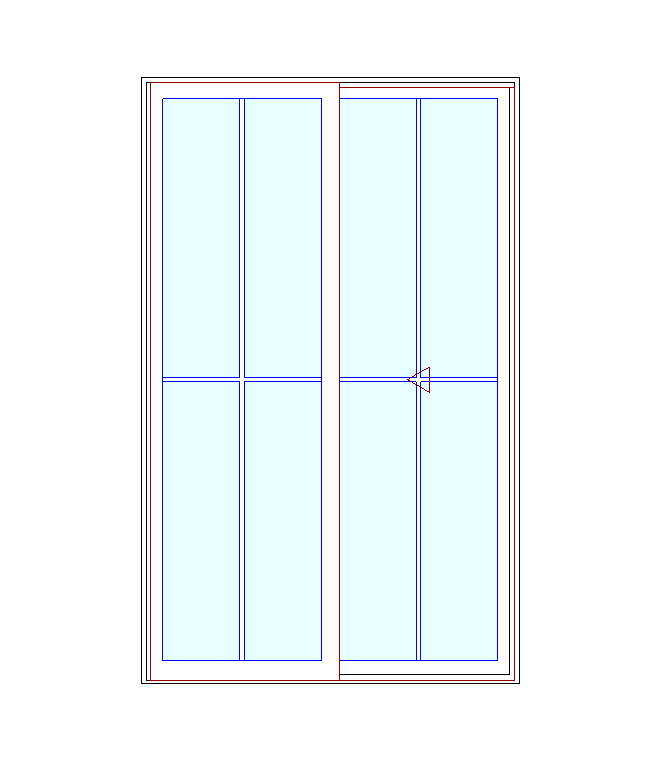 MARVIN Essential 5'0" X 8'0" Ultrex Fiberglass Interior And Exterior Sliding/Gliding Clear Tempered Low-E2 With Argon Glass 2 Panel Patio Door Grilles/Screen Options